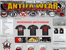 Tablet Screenshot of antifawear.com